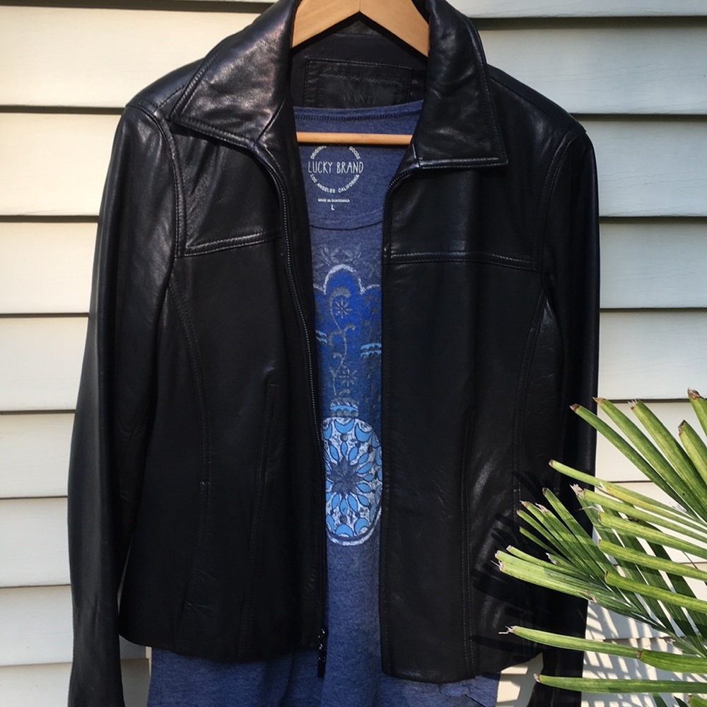 EUC genuine leather  jacket